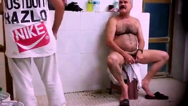 Old gay spy pakistani daddy in public bath