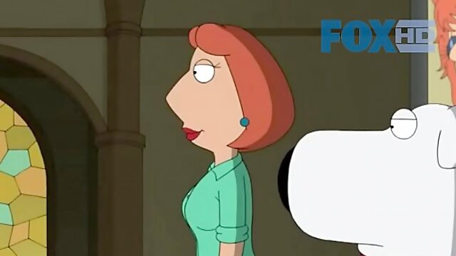 Cartoon porn fuck with Family guy cast pounding in a theatre