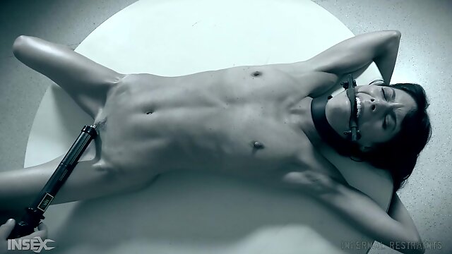 Slender brunette slave girl Vera King tied up and pussy tortured