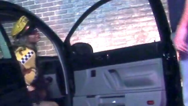 Horny female taxi driver gets cum from a satisfied customer