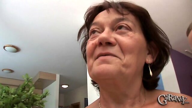 Elderly woman Livia is in need of a handsome guys dick