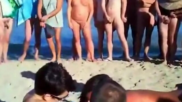 Sensational Public Nudist Orgy