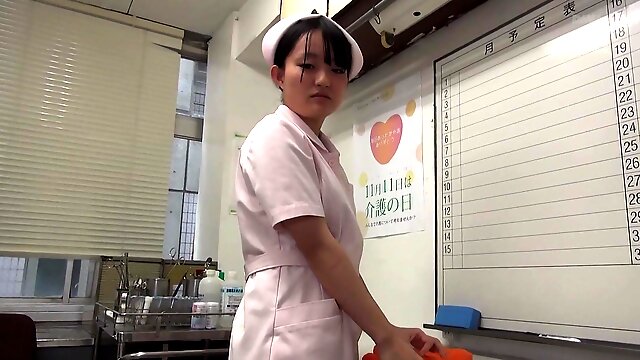 Cute nurse attacked by a nasty man for a hard fuck