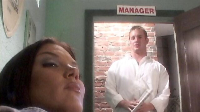 Manager enjoying hardcore pegging using strapon in femdom porn