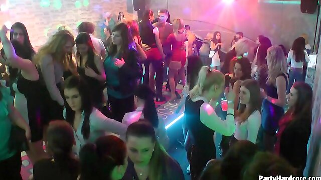 Large group of sluts fucking and sucking big dick dudes in a nightclub