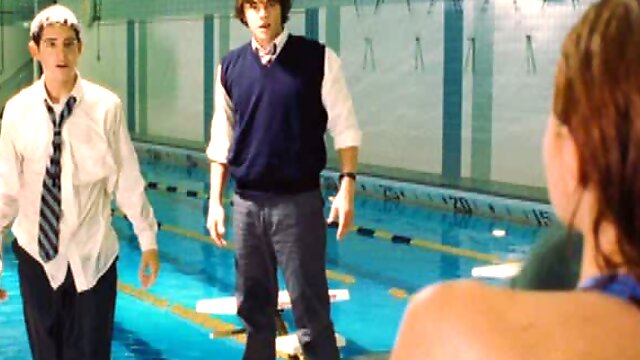 Cute Redhead Lindy Booth Swimming