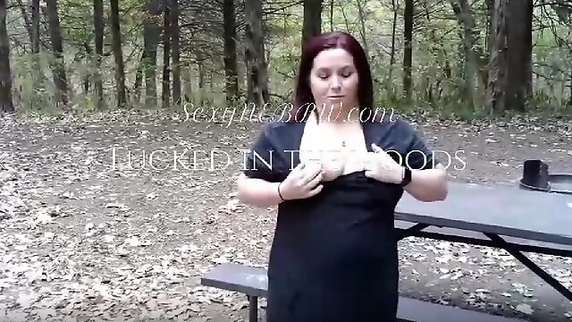 Sexy BBW Fucked in the Woods - FULL