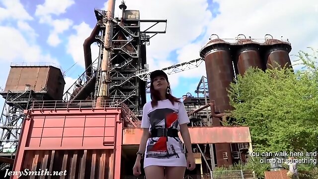 Is Walking Naked Through An Abandoned Factory With Jeny Smith