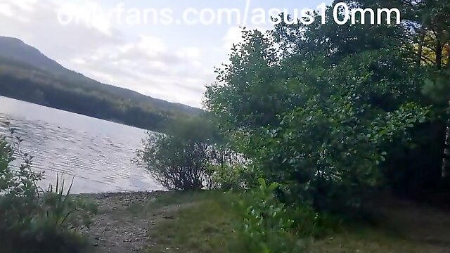 Crusing Lake Fun Public 2xcum Outdoor Caught Huge Dick