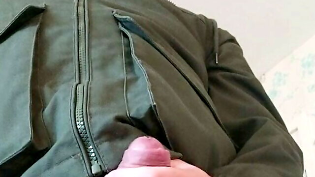 Full balls and cock in hand