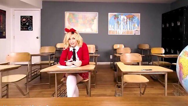 Sweet Blonde Student Fucks To Pass The Exam