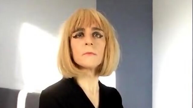 SexyBlonde  Crossdresser Nylon High Stilettos ASMR French Poetry