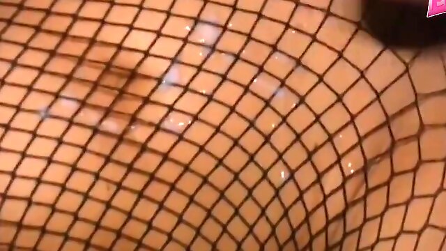 German Hooker Make Anonym Porn Threesome In Fishnet Mmf