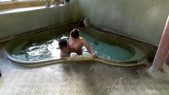 Japanese Wife Bathing, Hotel Mature, Caught