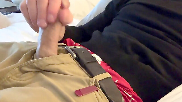 Edging cum, big cock, cum on my cock