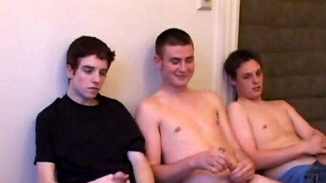 Hot guys, hot gay threesome, gay spit roast