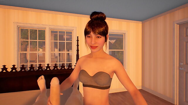XPorn3D Virtual Reality Handjob by a Cute Asian Teen Hentai