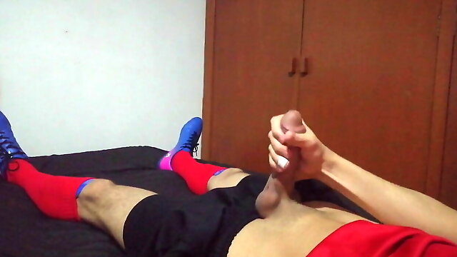 Wank Before Soccer Game, I Fill My Face With Milk