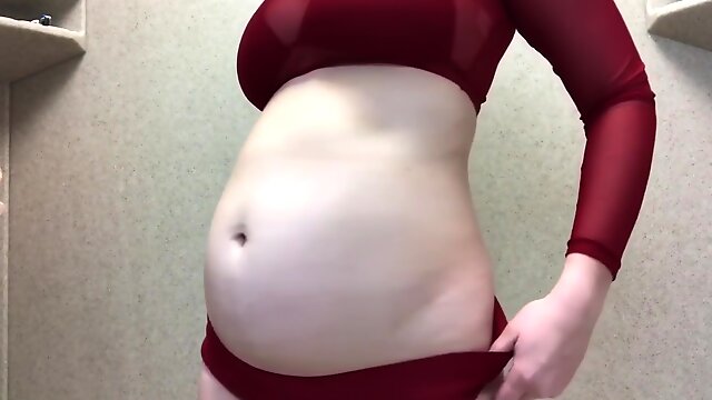 Belly Inflation, Pregnant