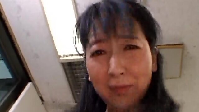 Mature Japanese woman enjoys during sex with her neighbor