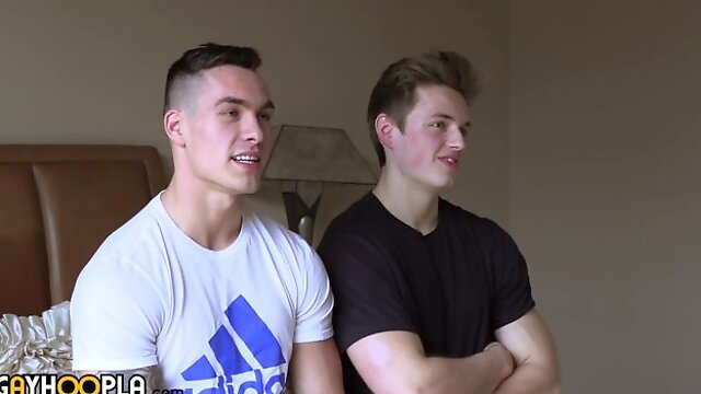 Fast-paced anal with Blake Michael and Travis Youth