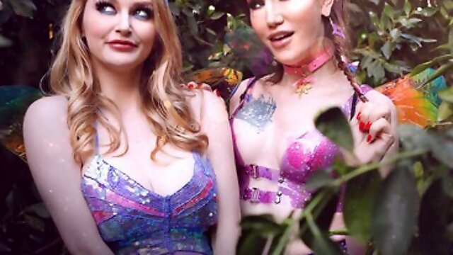 TRANSFIXED - Bunny Colbys Magical Hookup With Her Sexy Fairy Friend Lena Moon