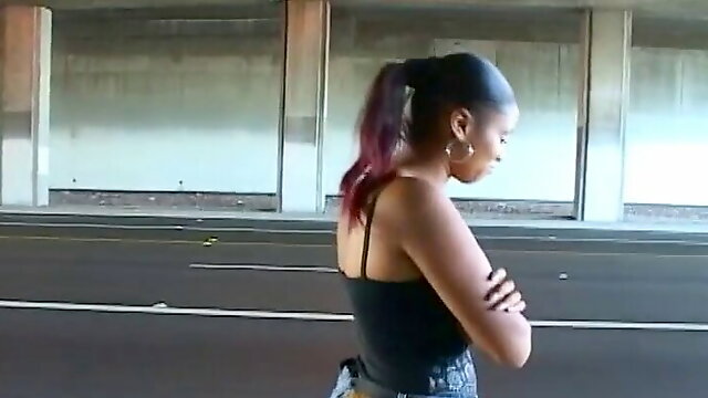 Big Ass Ebony Picked Up On Bus Stop And Fucked