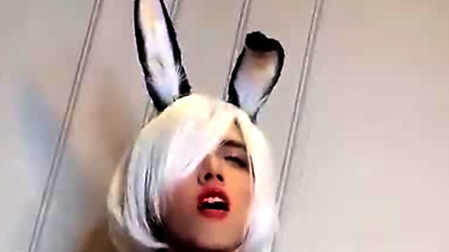 Asian Crossdresser, Femboy Bunny