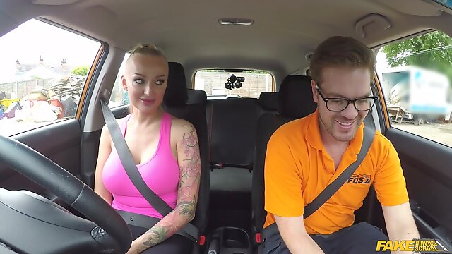 Fake Driving School - Big Knockers Babe Rides To Pass 1 - Ryan Ryder