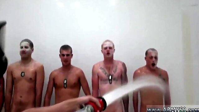 Real Bare Military Men Gay Hazing, Showering And The Drilling