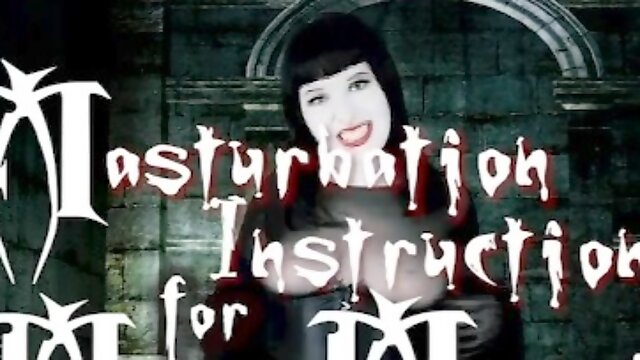 Goth Girlfriend Lita Lecherous JOI Masturbation as Vampire Instructions for Mere Mortals