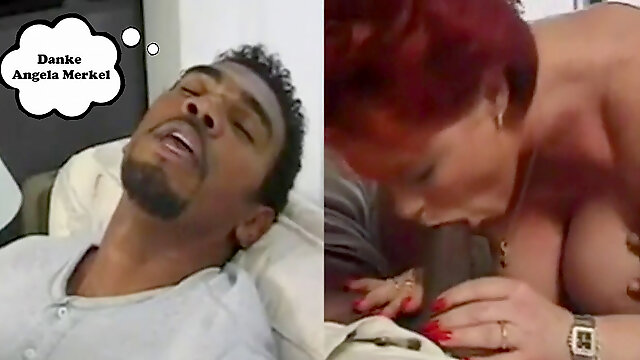 Black Muslim wields Mature German wife