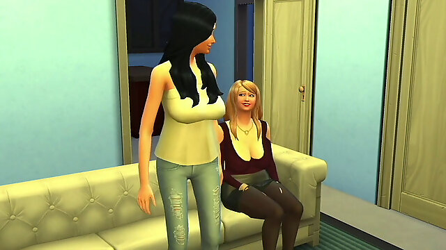 Sims 4: (Part 4) Lisa the Horny slutty giant knocker Milf