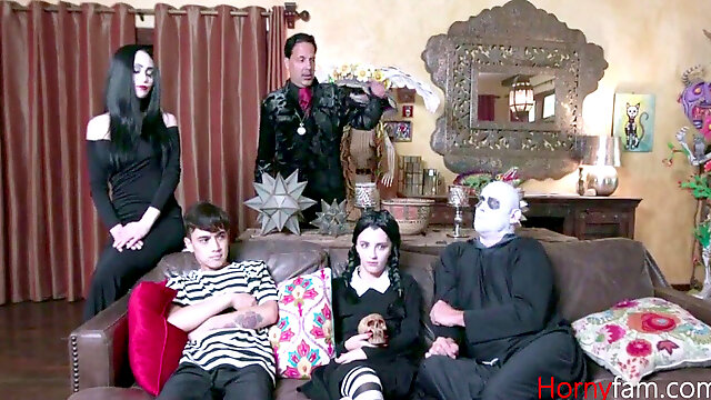 Adams Family romp- Audrey Noir & Kate Bloom