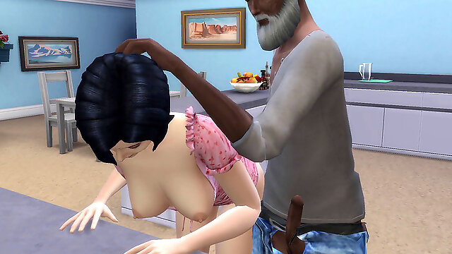 DDSims - hotwife cougar Gets Impregnated by Homeless guys - Sims 4