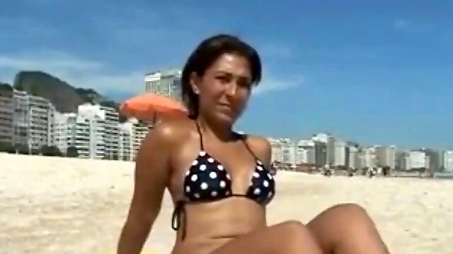 Cute fledgling mature brazilian mummy Gets Fucked by Lucky Stranger During Vacation