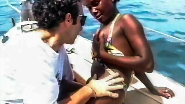 Black Bikini Babe Public Interracial Banging On A Boat And B