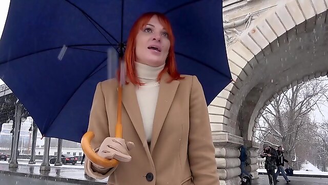 Hardcore anal fucking makes slutty redhead Kessie Shy moan and cum