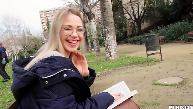 Blondie Nerd Loves Public Banging 1 - Public Pickups