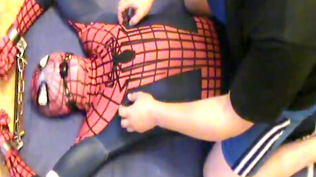 Blue and crimson - kittled Spiderman