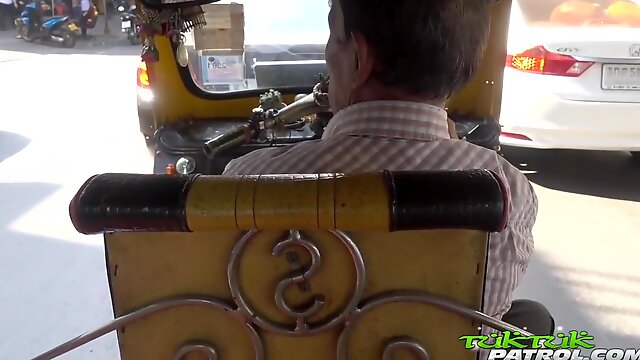 Skinny Asian Milf, Tuktuk