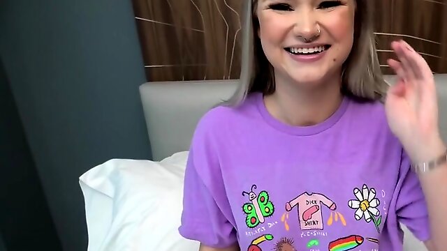 This sexy new teen has a fat ass and loves suck