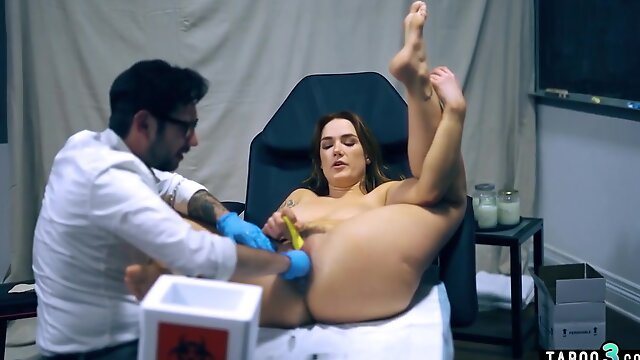 Immense jugged COUGAR Siri Dahl impregnated and fisted by a pervy physician