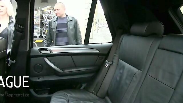 MILF fucks taxi driver with her husband