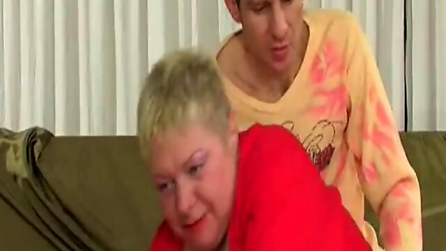 Fat Blonde Granny Tries To Fight...