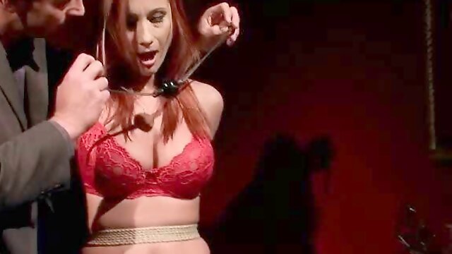 Hot mature redhead gets bondaged and punished