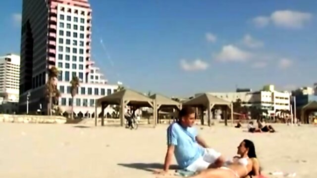 Israeli couple on the beach