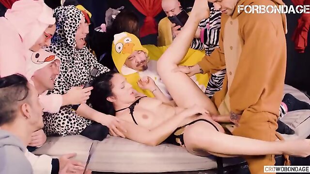 FORBONDAGE - BDSM Group Fun Sex With Hot MILF Pamela Sanchez