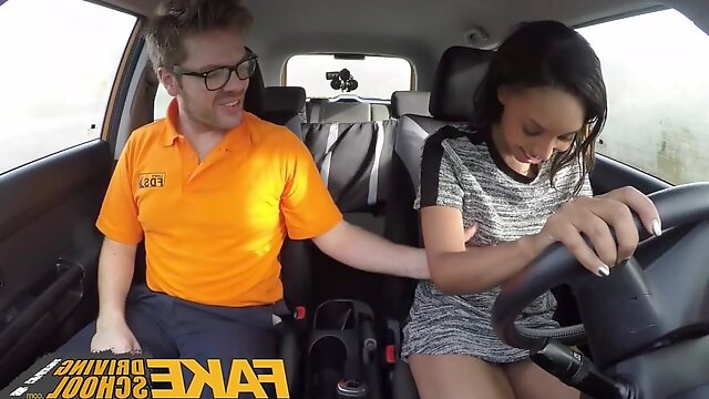 Fake Driving School three creampie clips with black girls an