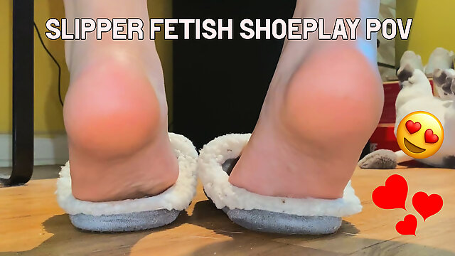 Daisy's Latina Soles Slipper Shoe Play Dangle Soft Soles Foot Fetish Giantess POV Stinky Feet Toes Pedicure